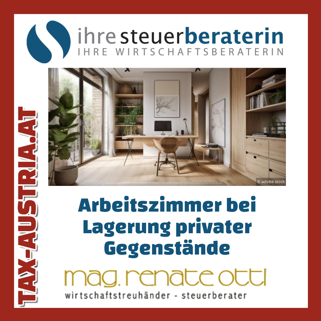 Arbeitszimmer bei Lagerung privater Gegenstände Mag. Renate Otti